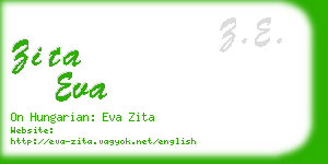 zita eva business card